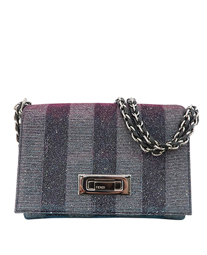 Claudia Glitter Chain Bag, front view